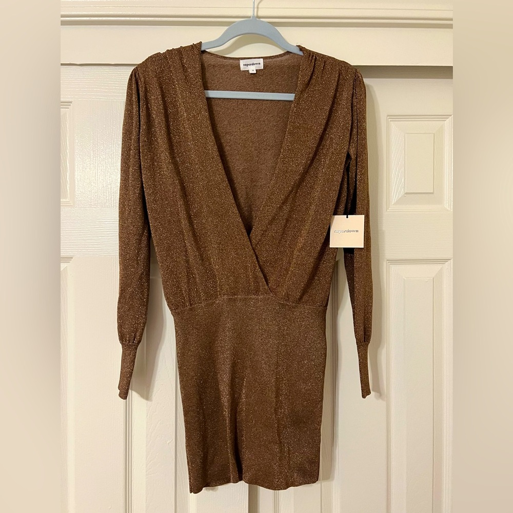 Super down glitter dress